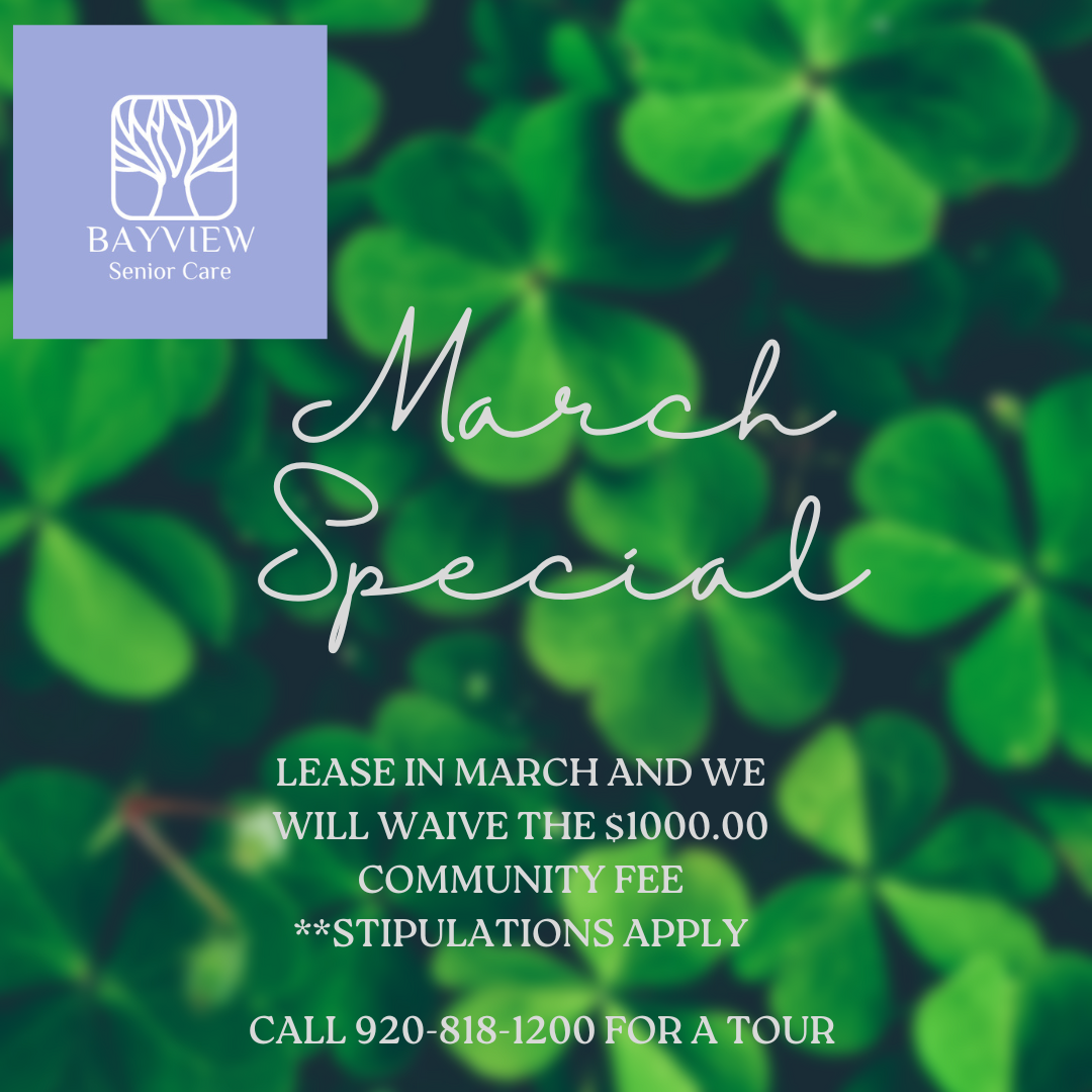 Assisted Living & Memory Care Community | Sturgeon Bay, WI - Bayview%20March%20Special-1