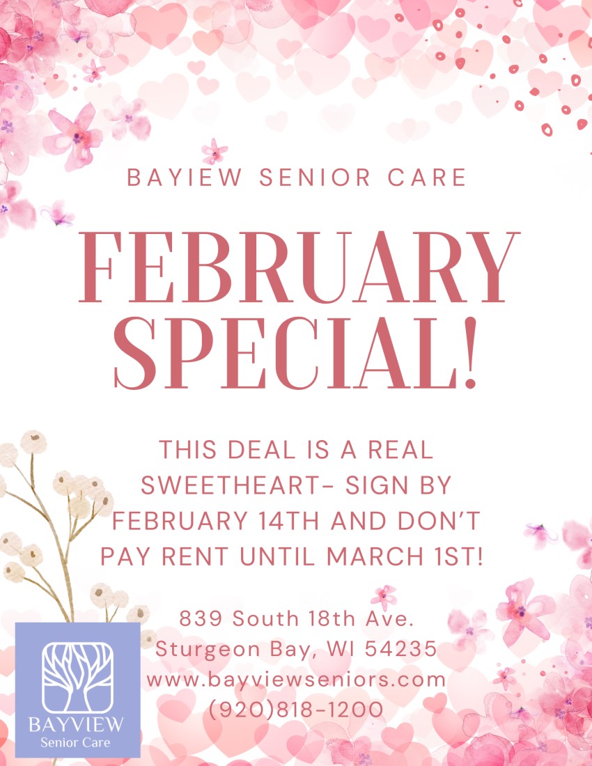 Assisted Living Facility in Sturgeon Bay, WI - February_Special
