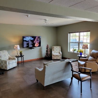 TV area with seats