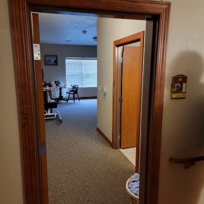 Entrance to an apartment room